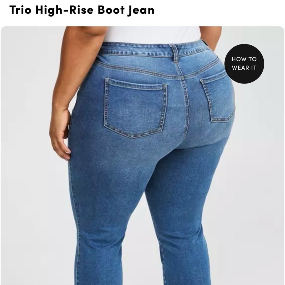 Torrid Trio Blue Bootcut Women's Jeans - ***Stretch size 16-20*** - Picture 2 of 9